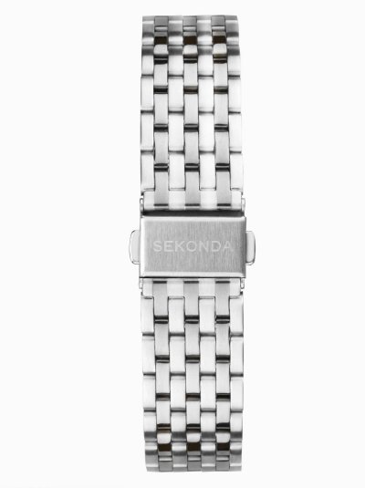 Sekonda Maverick Men's Watch | Silver Case & Stainless Steel Bracelet with Black Dial