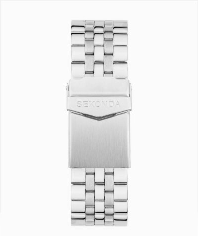 Sekonda analogue watch in silver & blue