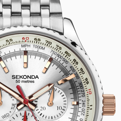 Sekonda Maverick Men's Watch | Silver Case & Stainless Steel Bracelet with Silver Dial | 30043