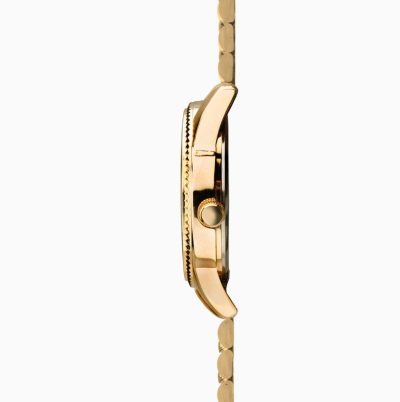 Sekonda King Men's Watch | Gold Case & Stainless Steel Bracelet with Black Dial | 1642