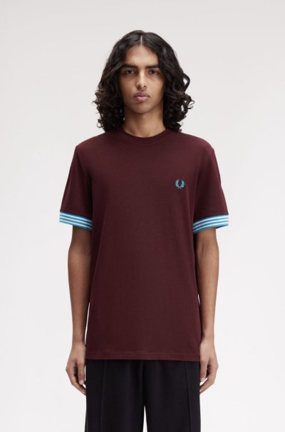 Striped Cuff T-Shirt