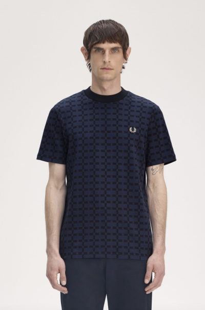 Geometric Jacquard T-Shirt