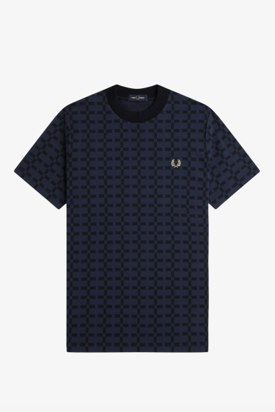 Geometric Jacquard T-Shirt