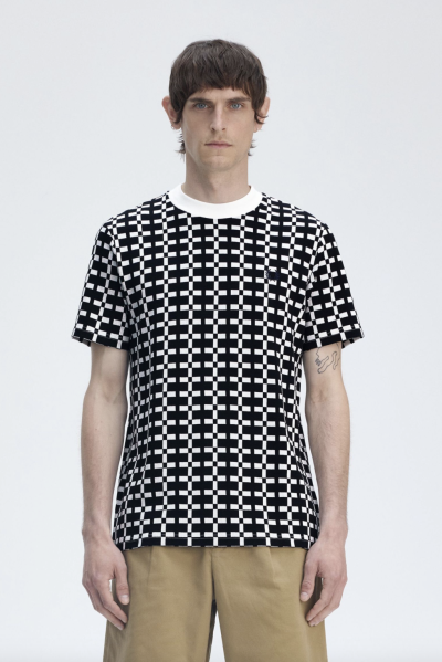Geometric Jacquard T-Shirt