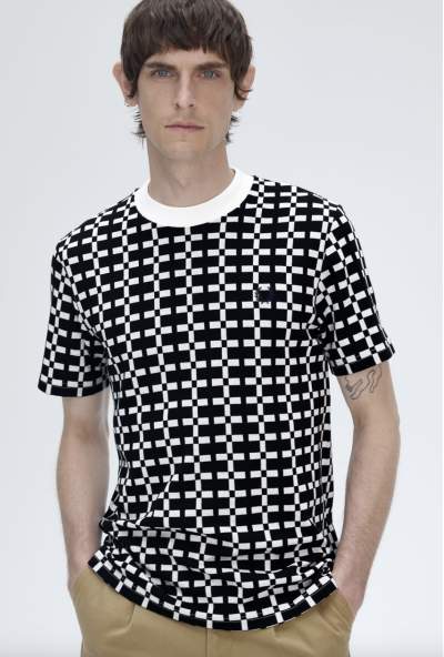 Geometric Jacquard T-Shirt