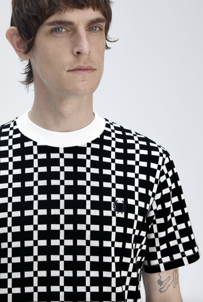 Geometric Jacquard T-Shirt