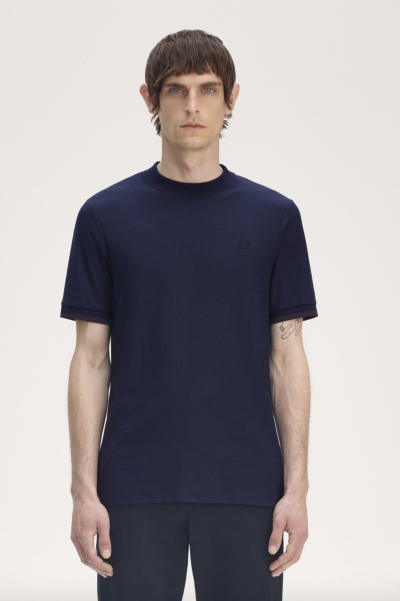 Tipped Cuff Piqué Shirt