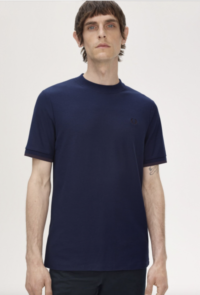 Tipped Cuff Piqué Shirt