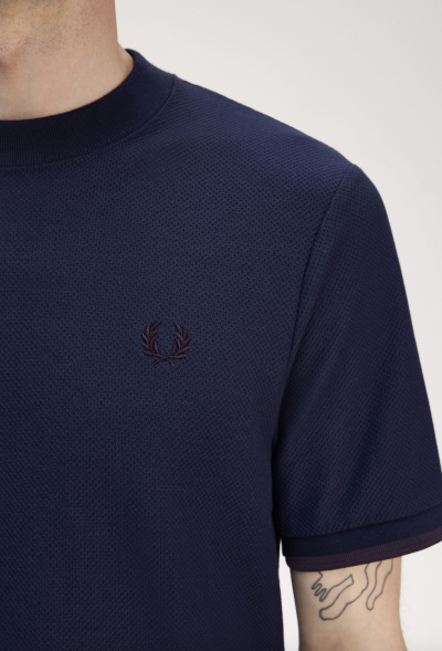 Tipped Cuff Piqué Shirt