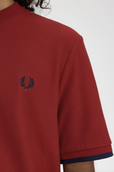 Tipped Cuff Piqué Shirt