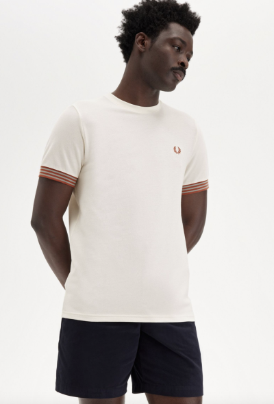Striped Cuff T-Shirt