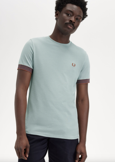 Striped Cuff T-Shirt