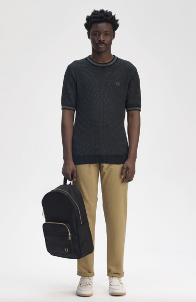 Textured Nylon Backpack