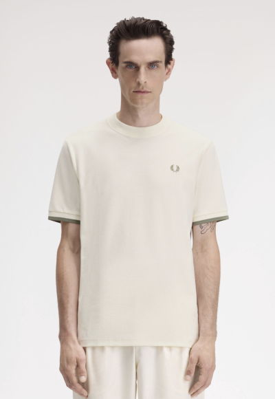 Tipped Cuff Piqué Shirt