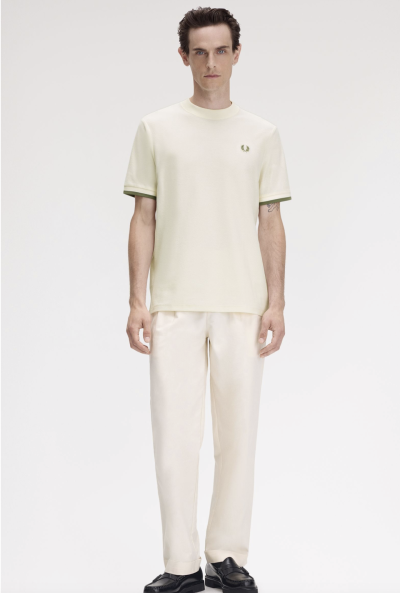 Tipped Cuff Piqué Shirt