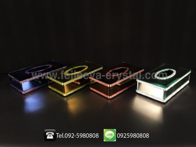 กล่องทิชชู่คริสตัล