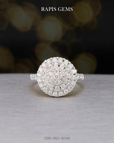 แหวนทองฝังเพชรแท้ สวยหรู ดูแพง Gold Diamond Ring