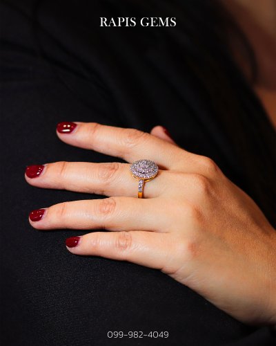 แหวนทองฝังเพชรแท้ สวยหรู ดูแพง Gold Diamond Ring