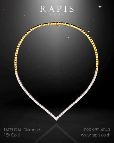 gold and diamond necklace