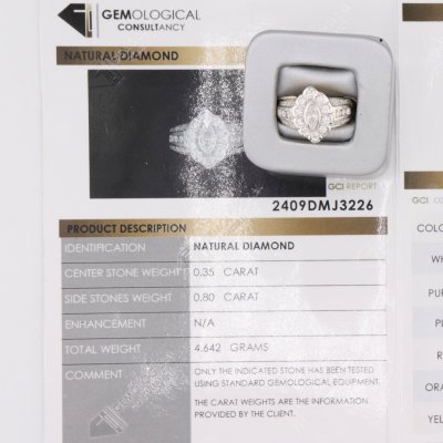 แหวนทองแท้ประดับเพชรแท้ ดีไซน์หรู Luxury Gold Diamond Ring Gold Diamond Ring