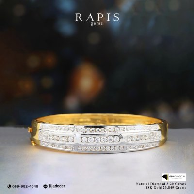 Gold Diamond Bangle