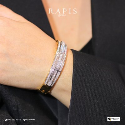 Gold Diamond Bangle