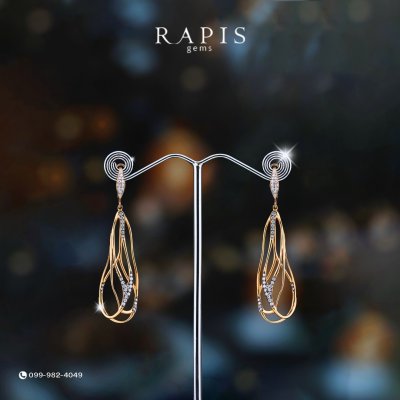 Gold Diamond Earrings