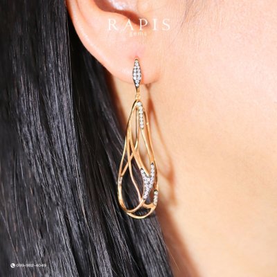 Gold Diamond Earrings