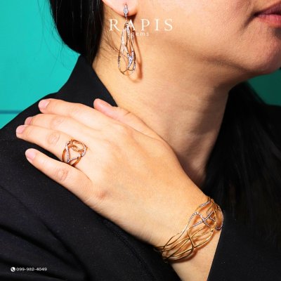 Gold Diamond Earrings