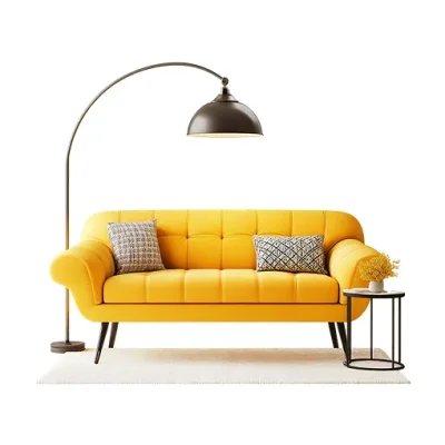 Chic 1-Seater Yellow Sofa