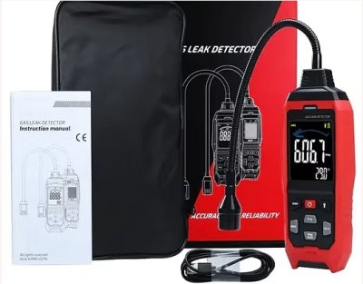 High-Sensitivity Gas Leak Detector with Flexible Probe
