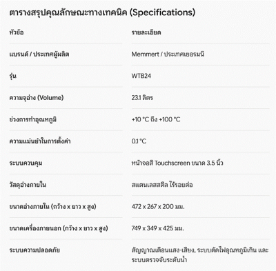 ยกระดับความแม่นยำ Memmert Water Bath รุ่น WTB24
