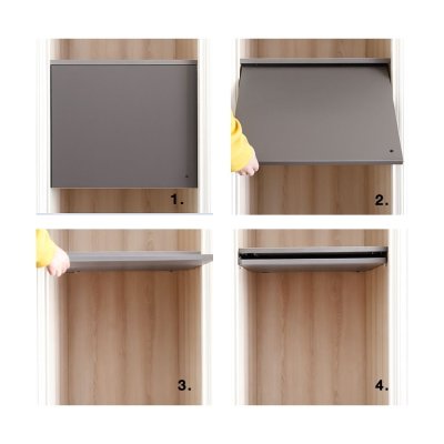 รางเลื่อนซ่อนเก็บบานตู้ Flipper Slide รุ่น BBSFD-3517