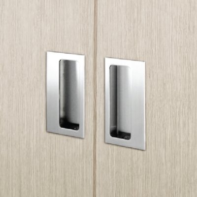 มือจับฝังพลาสติกชุบโครเมียม | Flush Handle สำหรับตู้เสื้อผ้า ตู้ครัว (PH-03/PH-04/PH-05)