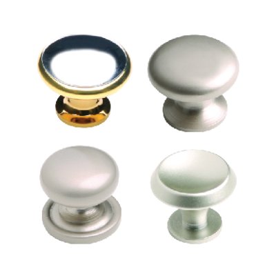 ปุ่มจับ ปุ่มจับบานตู้ ปุ่มจับลิ้นชัก เหล็กชุบโครเมี่ยม Steel Knob มีหลายขนาด/หลายสีให้เลือก