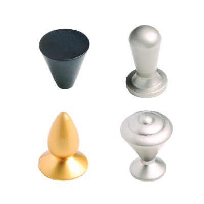 ปุ่มจับ ปุ่มจับบานตู้ ปุ่มจับลิ้นชัก เหล็กชุบโครเมี่ยม Steel Knob มีหลายขนาด/หลายสีให้เลือก