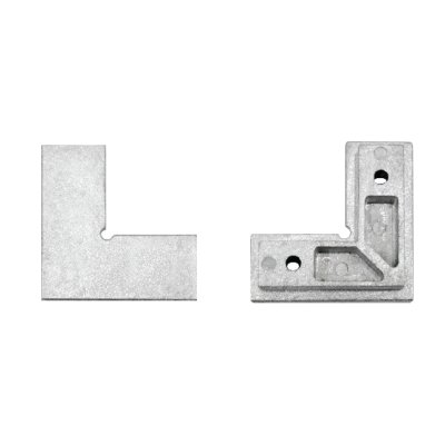 ชุดอุปกรณ์บานเฟรมอลูมิเนียม รุ่น 20 มม. Aluminium Frame สำหรับบานตู้เสื้อผ้า ตู้โชว์ ตู้เฟอร์นิเจอร์ หลายสีให้เลือก