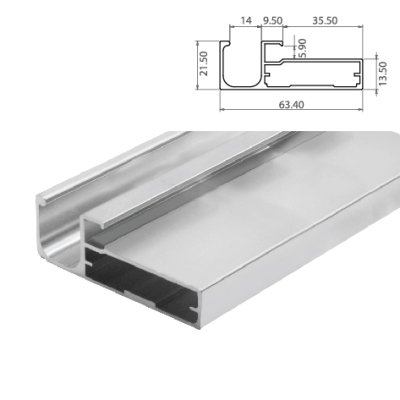 เฟรมอลูมิเนียม กรอบอลูมิเนียม ขนาด 45 มม. ขอบประตู เฟรมตู้ เฟรมบานเลื่อน Aluminium Frame 45mm