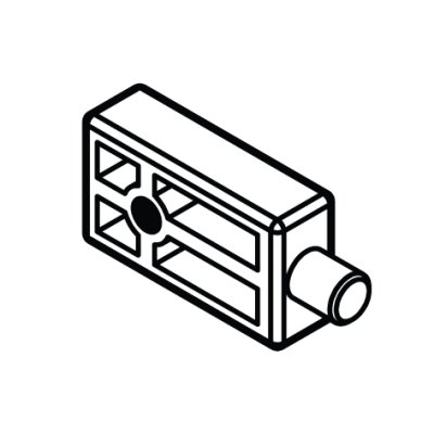 เฟรมอลูมิเนียม เฟรมต่อกลาง กรอบอลูมิเนียม ขอบบานตู้ ขนาด 45/20 มม. สำหรับกระจกหนา 5 มม.