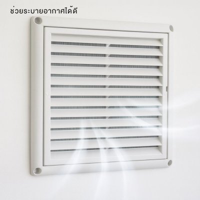 ช่องระบายอากาศ ตะแกรงระบายลม กันแมลง รุ่นมีฝาครอบ/ไม่มีฝาครอบ ขนาด 4 นิ้ว 6 นิ้ว
