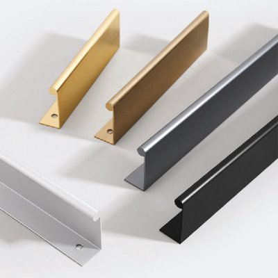 มือจับมิลลิ่ง ตัว L รุ่น PROAL-2040 (Handle Milling) อลูมิเนียม สีทอง ดำ