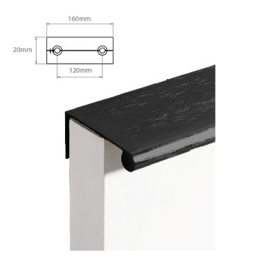 มือจับมิลลิ่ง ตัว L รุ่น PROAL-2040 (Handle Milling) อลูมิเนียม สีทอง ดำ