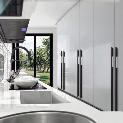 มือจับอลูมิเนียมแบบยาว 1 เมตร สำหรับตู้เสื้อผ้า/บานตู้บิ้วอินท์ PATIA