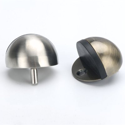 กันชนประตู สแตนเลส ครึ่งวงกลม พร้อมยางกันกระแทก ป้องกันประตูชนผนัง Door Stopper