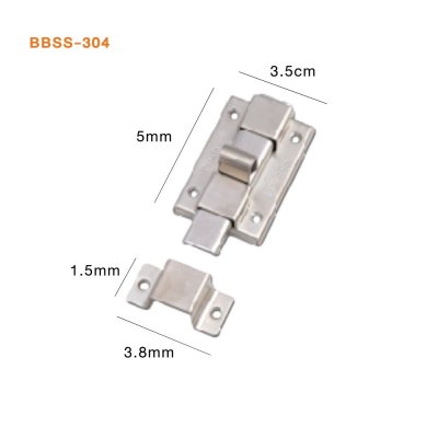 กลอนสแตนเลส รุ่น BBSS กลอนประตูบ้าน กลอนล็อค กลอนนิรภัย กันสนิม แข็งแรง ทนทาน