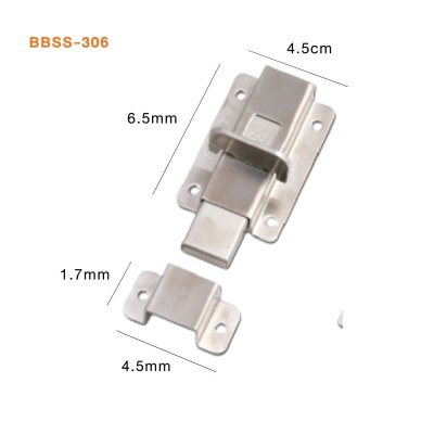 กลอนสแตนเลส รุ่น BBSS กลอนประตูบ้าน กลอนล็อค กลอนนิรภัย กันสนิม แข็งแรง ทนทาน
