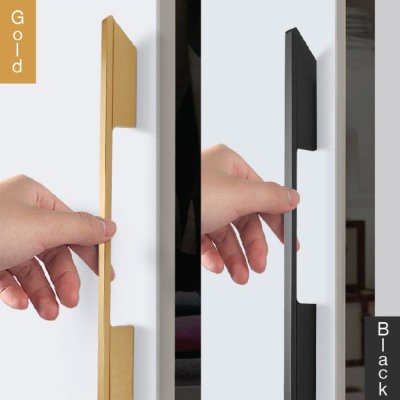 มือจับอลูมิเนียมแบบยาว 1 เมตร สำหรับตู้เสื้อผ้า/บานตู้บิ้วอินท์ PATIA