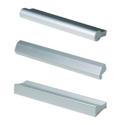 มือจับอะลูมิเนียม สำหรับบานตู้ (ระยะสกรู 64mm, 96mm, 128mm, 192mm)