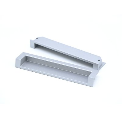 มือจับฝังตู้ สังกะสีอัลลอย FLUSH Zinc Alloy Handle แบบฝังเรียบ รุ่น HA-0824 (72/96/128 mm) สีซาติน