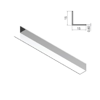 ฉากอลูมิเนียม ตัวแอล สำหรับตกแต่งมุมขอบเฟอร์นิเจอร์ ยาว 3 เมตร